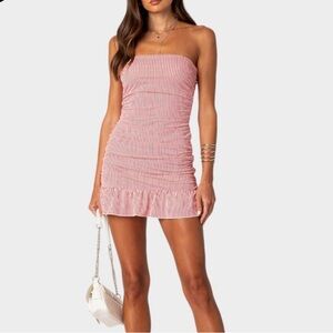 EDIKTED strapless mini dress
